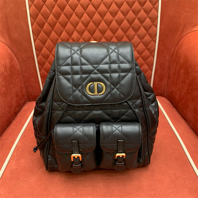 9a+ quality dior caro medium quilted backpack